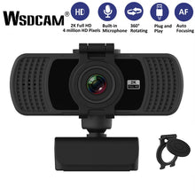 Load image into Gallery viewer, 2K Computer PC WebCamera with Microphone for Live Broadcast Video